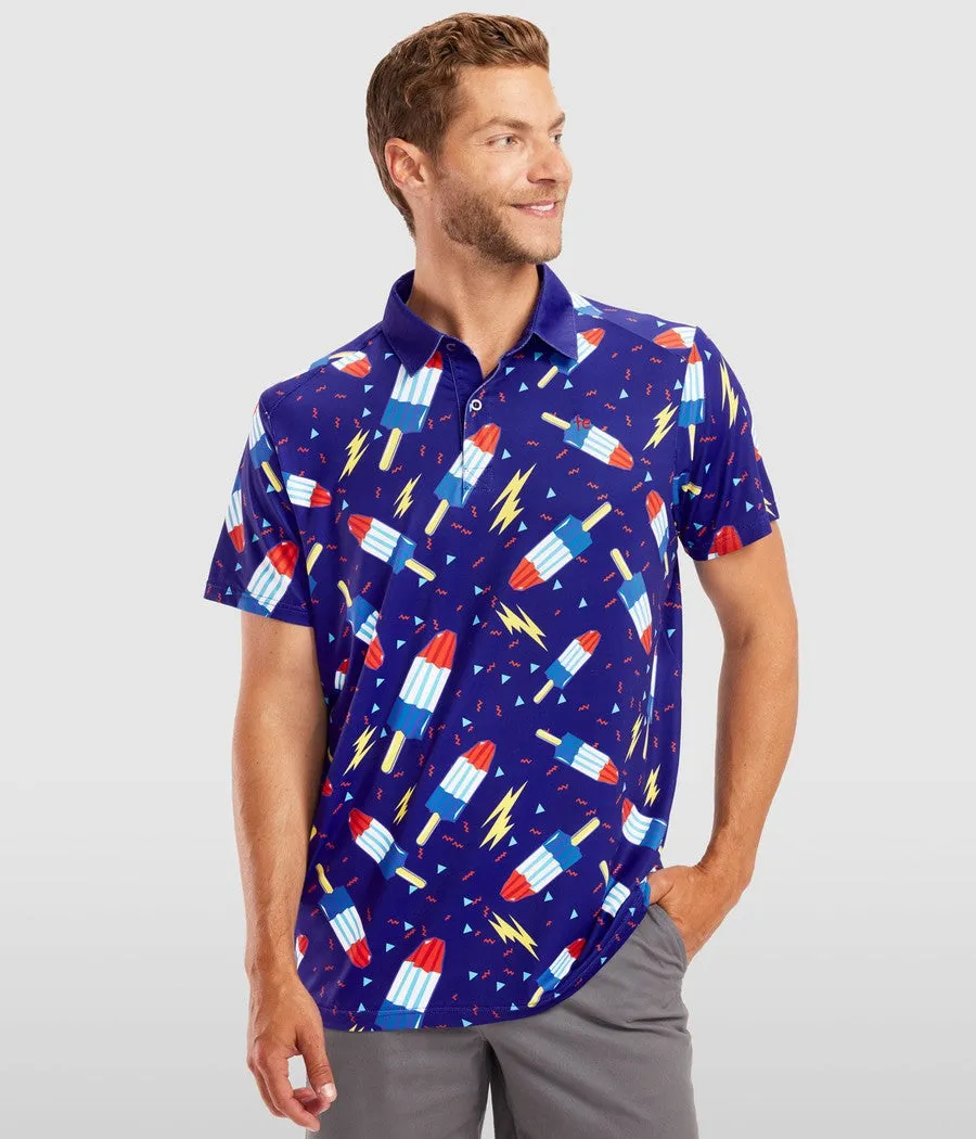 Men's Grand Finale Polo Shirt sold by Tipsy Elves product image thumbnail 3