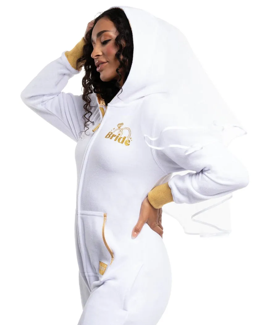 Women's Bachelorette Bride Jumpsuit sold by Tipsy Elves product image thumbnail 4