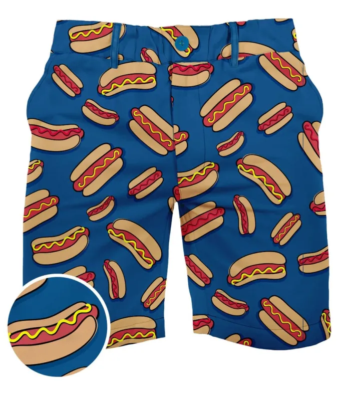 Men's Hot Dog Disc Golf Shorts made by Tipsy Elves