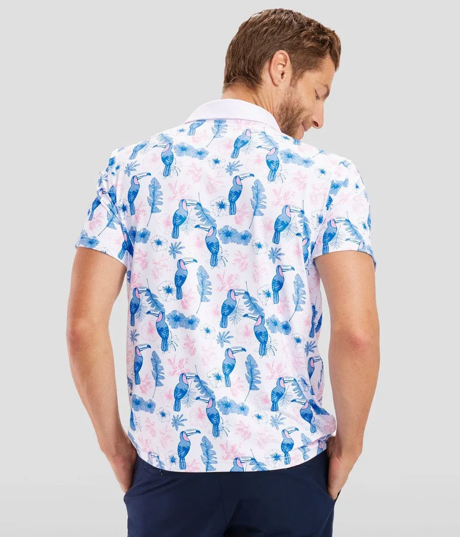 Men's Toucan Tango Disc Golf Polo sold by Tipsy Elves product image thumbnail 3