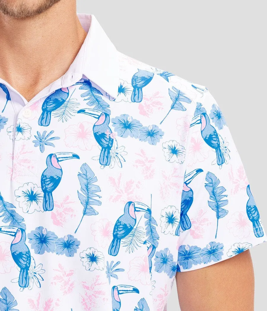 Men's Toucan Tango Disc Golf Polo sold by Tipsy Elves product image thumbnail 4