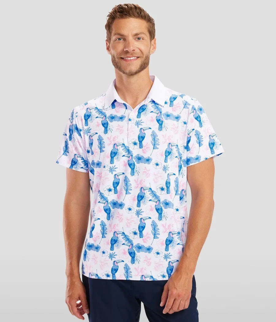 Men's Toucan Tango Disc Golf Polo sold by Tipsy Elves product image thumbnail 2
