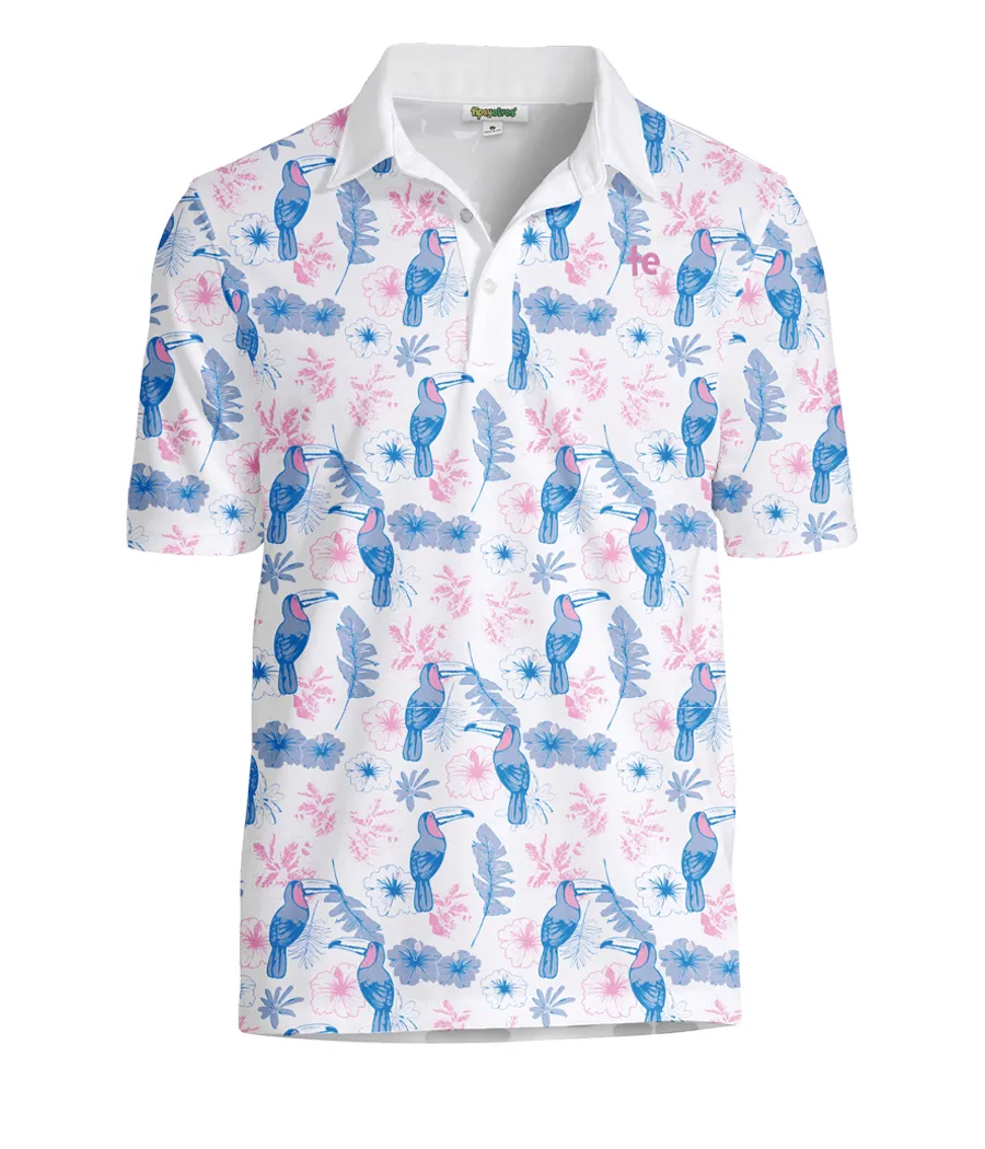 Men's Toucan Tango Disc Golf Polo sold by Tipsy Elves product image thumbnail 5