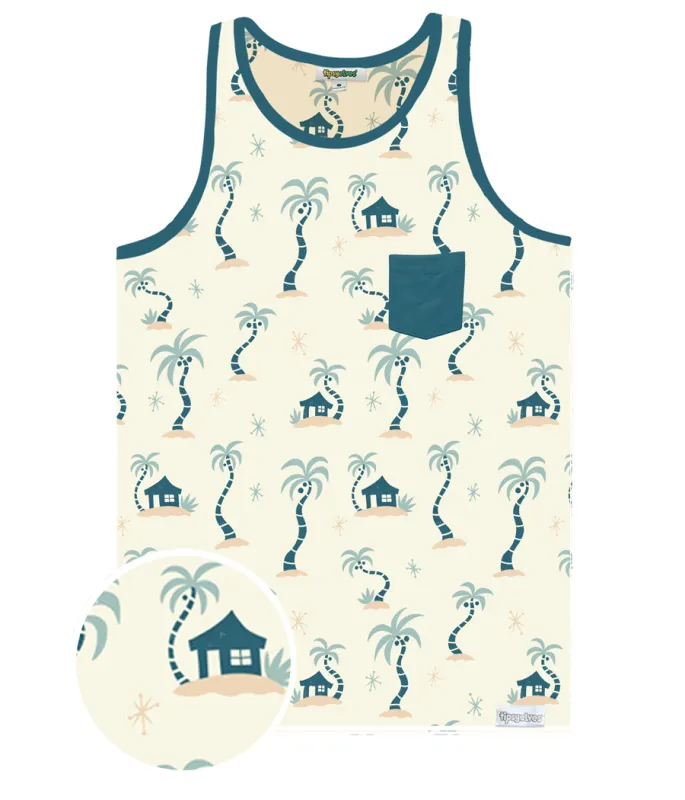 Men's Beach House Tank Top made by Tipsy Elves