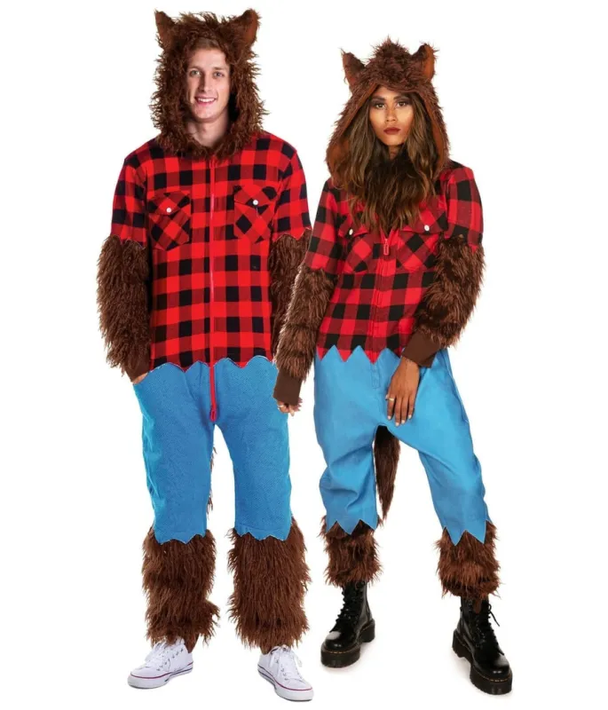 Matching Werewolf Couples Costumes sold by Tipsy Elves