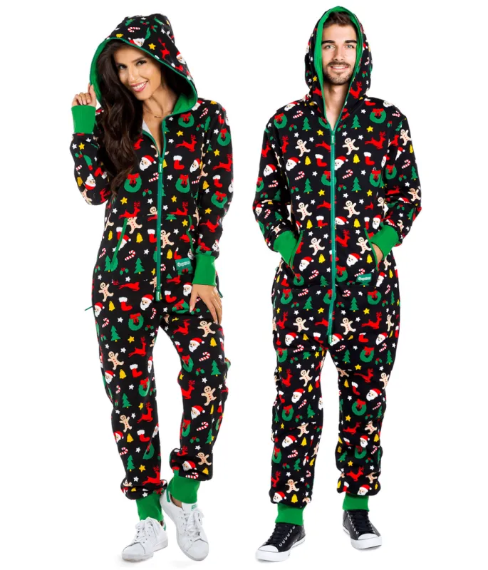 Matching Cookie Cutter Couples Jumpsuits sold by Tipsy Elves