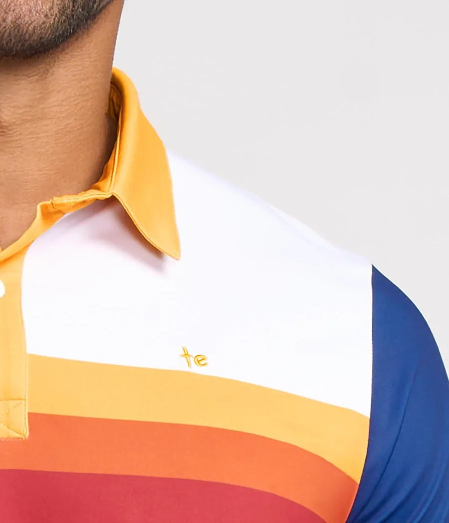 Men's Slice of Sunset Golf Polo sold by Tipsy Elves product image thumbnail 3