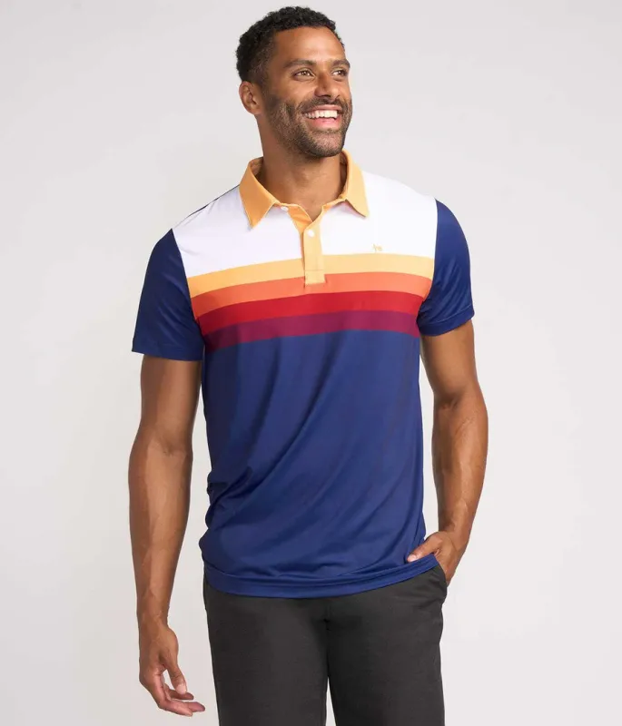 Men's Slice of Sunset Golf Polo sold by Tipsy Elves