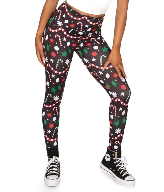 Holiday Goodies High Waisted Leggings sold by Tipsy Elves