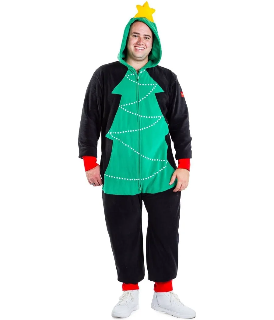 Men's Christmas Tree Toss Game Big and Tall Jumpsuit sold by Tipsy Elves product image thumbnail 4