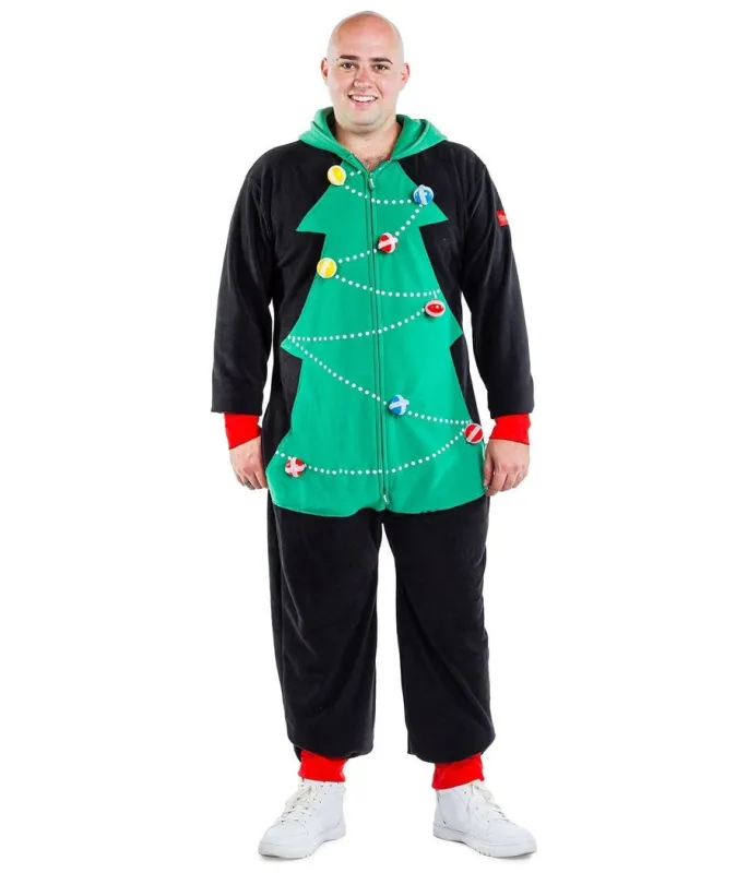 Men's Christmas Tree Toss Game Big and Tall Jumpsuit sold by Tipsy Elves
