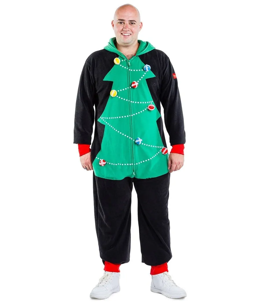 Men's Christmas Tree Toss Game Big and Tall Jumpsuit sold by Tipsy Elves