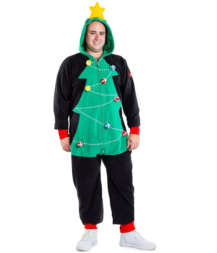 Men's Christmas Tree Toss Game Big and Tall Jumpsuit sold by Tipsy Elves product image thumbnail 2