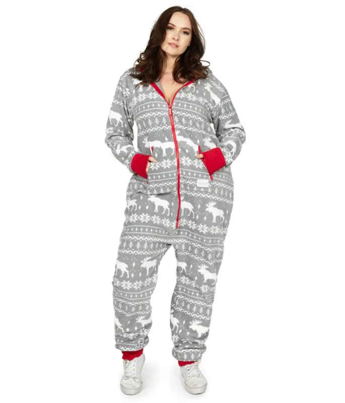 Women's Grey Moose Plus Size Jumpsuit sold by Tipsy Elves