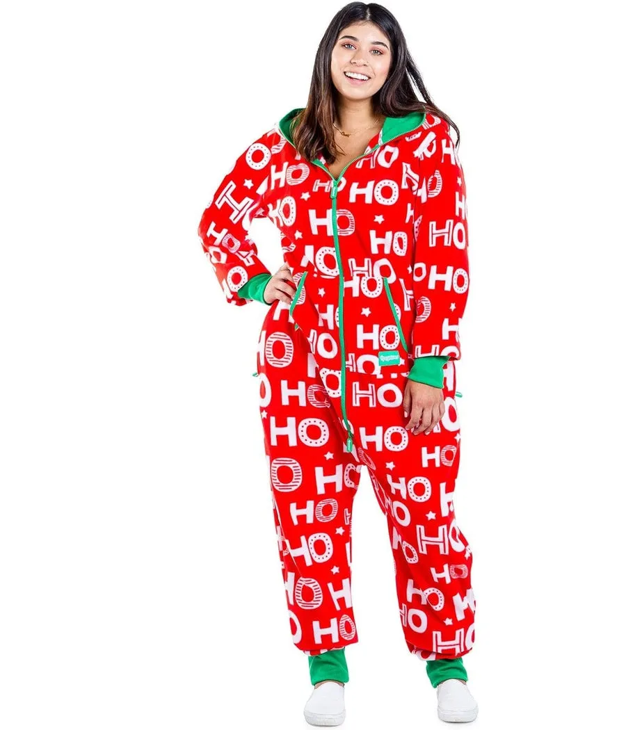 Women's Ho Ho Ho Plus Size Jumpsuit sold by Tipsy Elves product image thumbnail 4