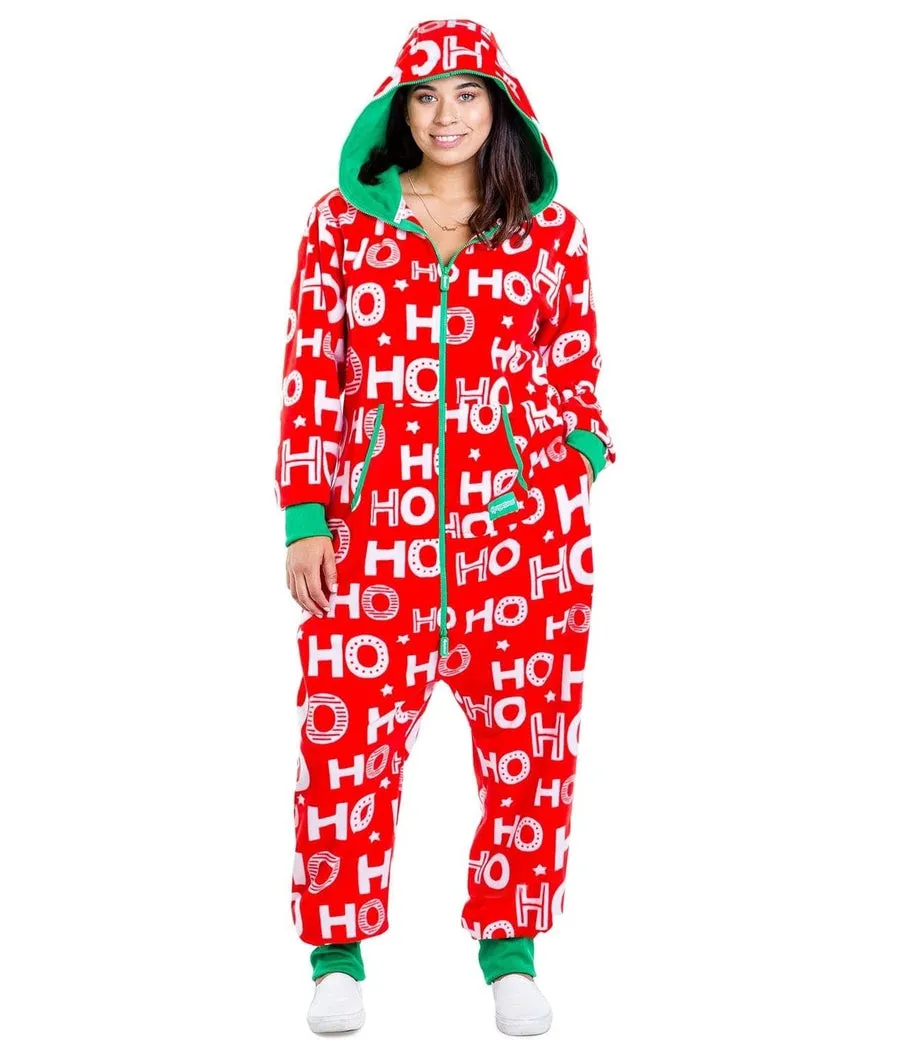 Women's Ho Ho Ho Plus Size Jumpsuit sold by Tipsy Elves product image thumbnail 2