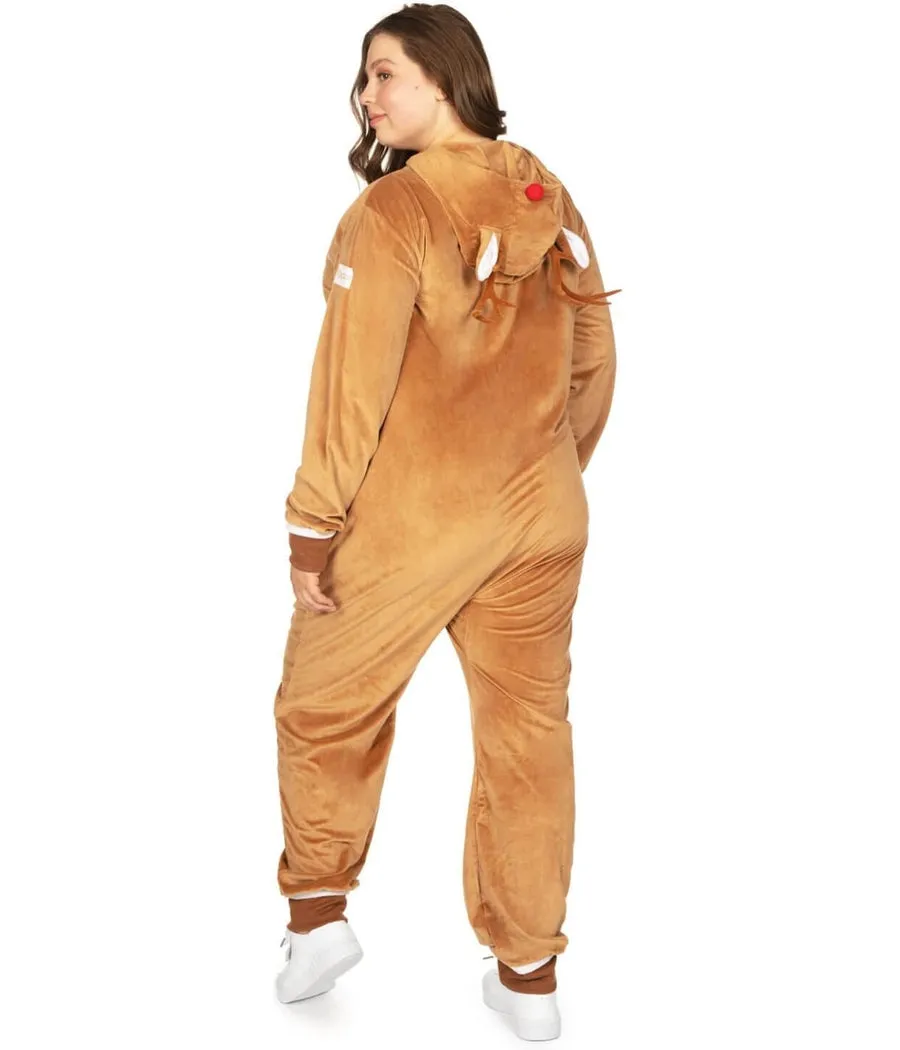 Women's Rudolph Plus Size Jumpsuit sold by Tipsy Elves product image thumbnail 2