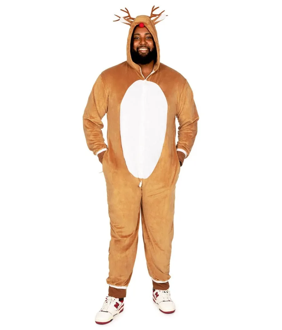 Men's Rudolph Big and Tall Jumpsuit sold by Tipsy Elves