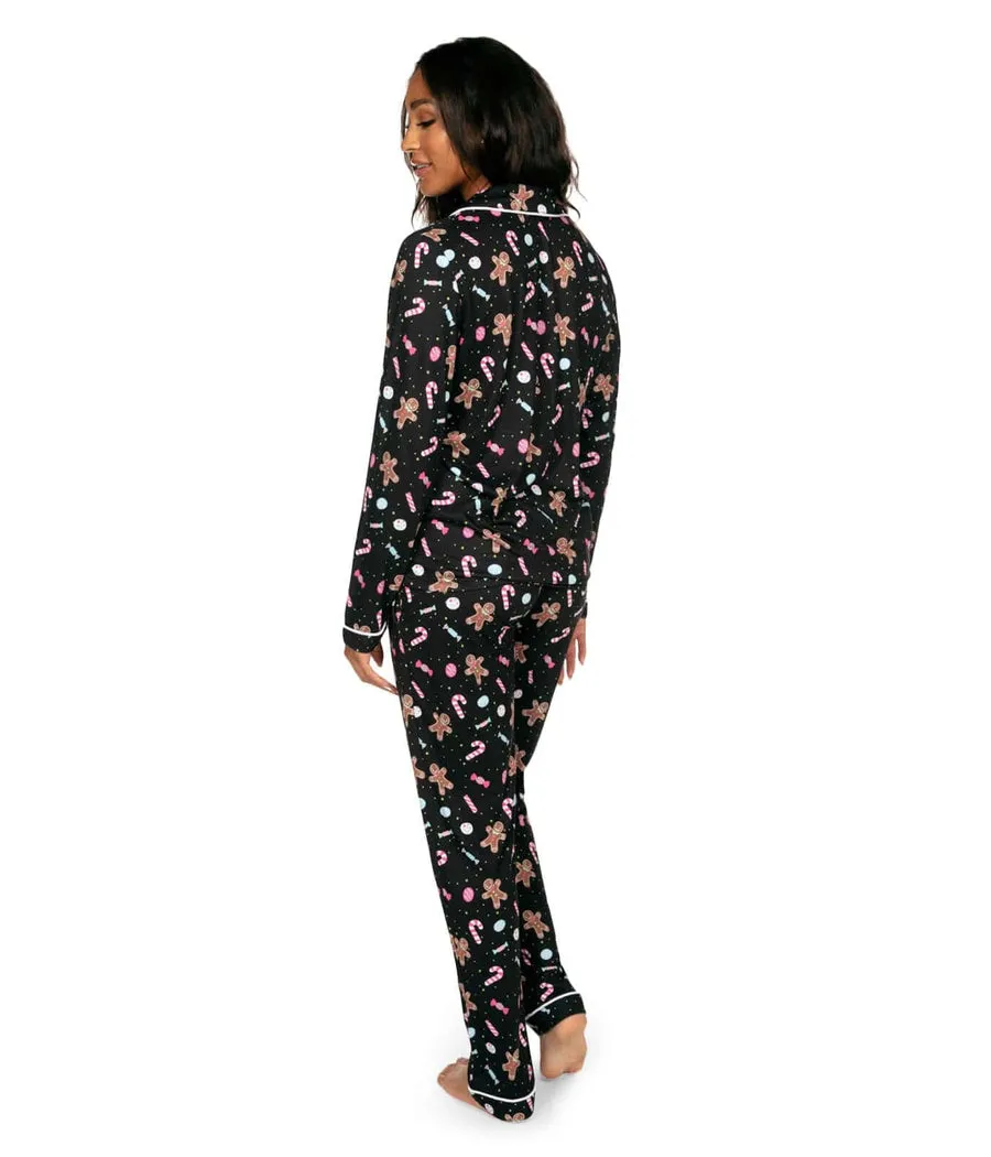 Women's Seasonal Sweets Lapel Pajama Set sold by Tipsy Elves product image thumbnail 3
