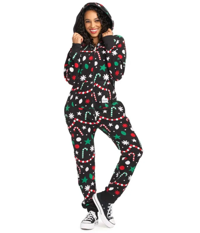 Women's Holiday Goodies Jumpsuit sold by Tipsy Elves