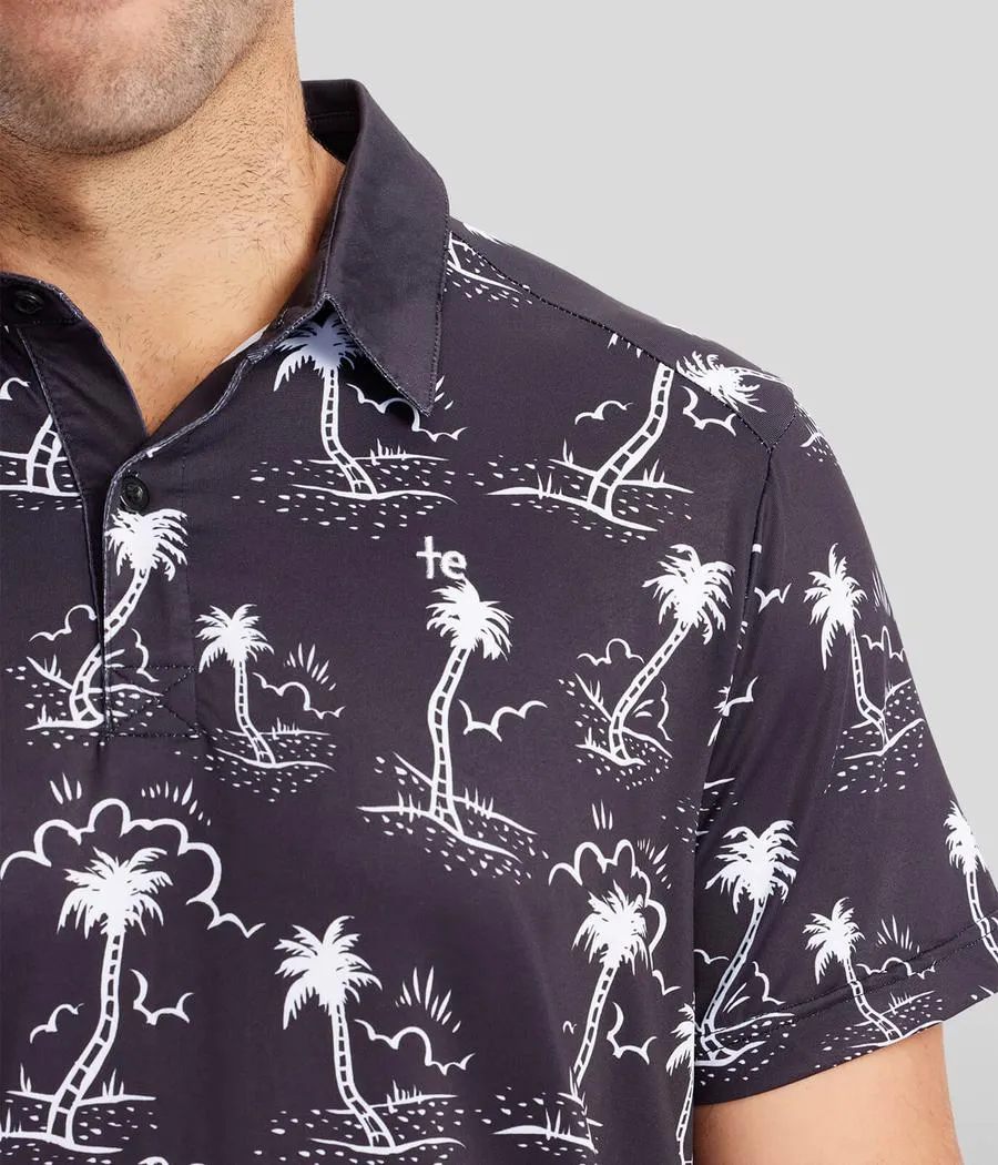Men's Monochrome Moonlight Golf Polo sold by Tipsy Elves product image thumbnail 5