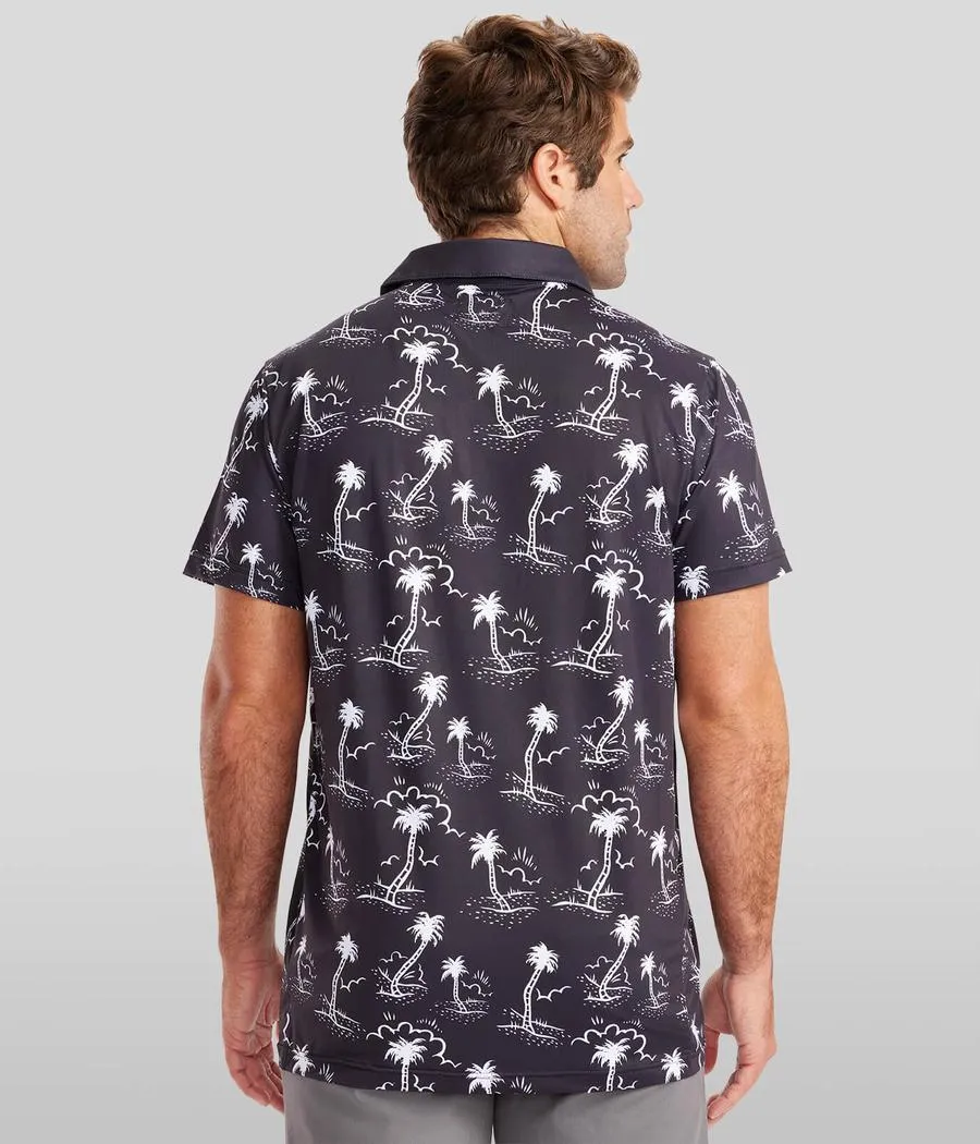 Men's Monochrome Moonlight Golf Polo sold by Tipsy Elves product image thumbnail 4