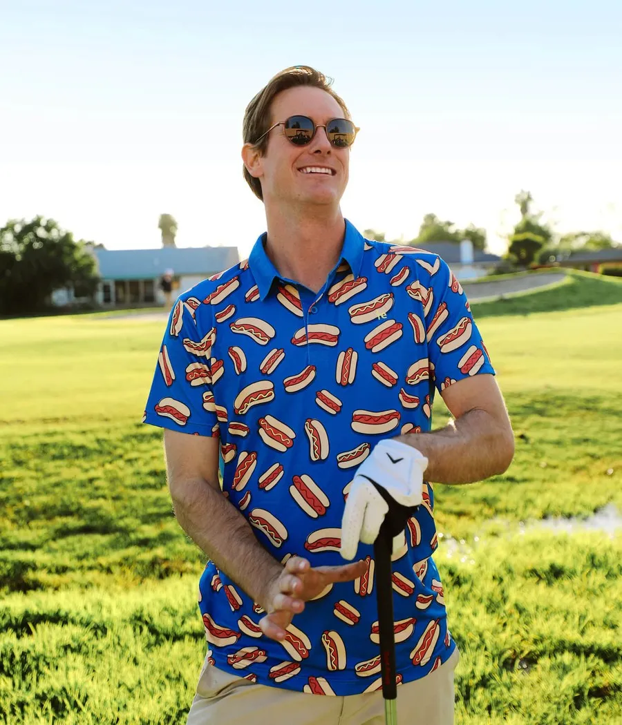 Men's Hot Dog Golf Polo sold by Tipsy Elves product image thumbnail 4