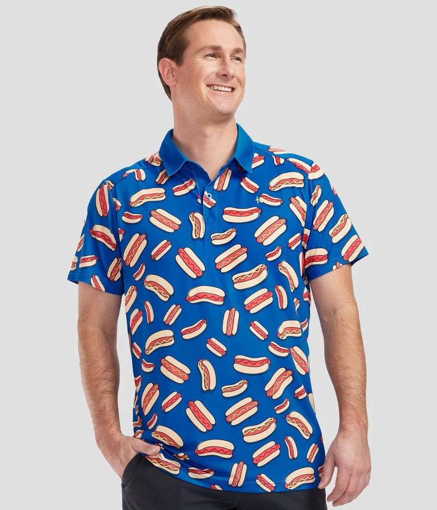 Men's Hot Dog Golf Polo sold by Tipsy Elves product image thumbnail 2