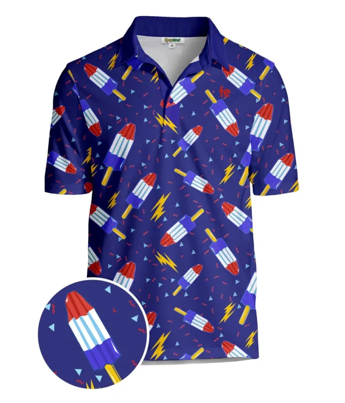 Men's Grand Finale Golf Polo sold by Tipsy Elves