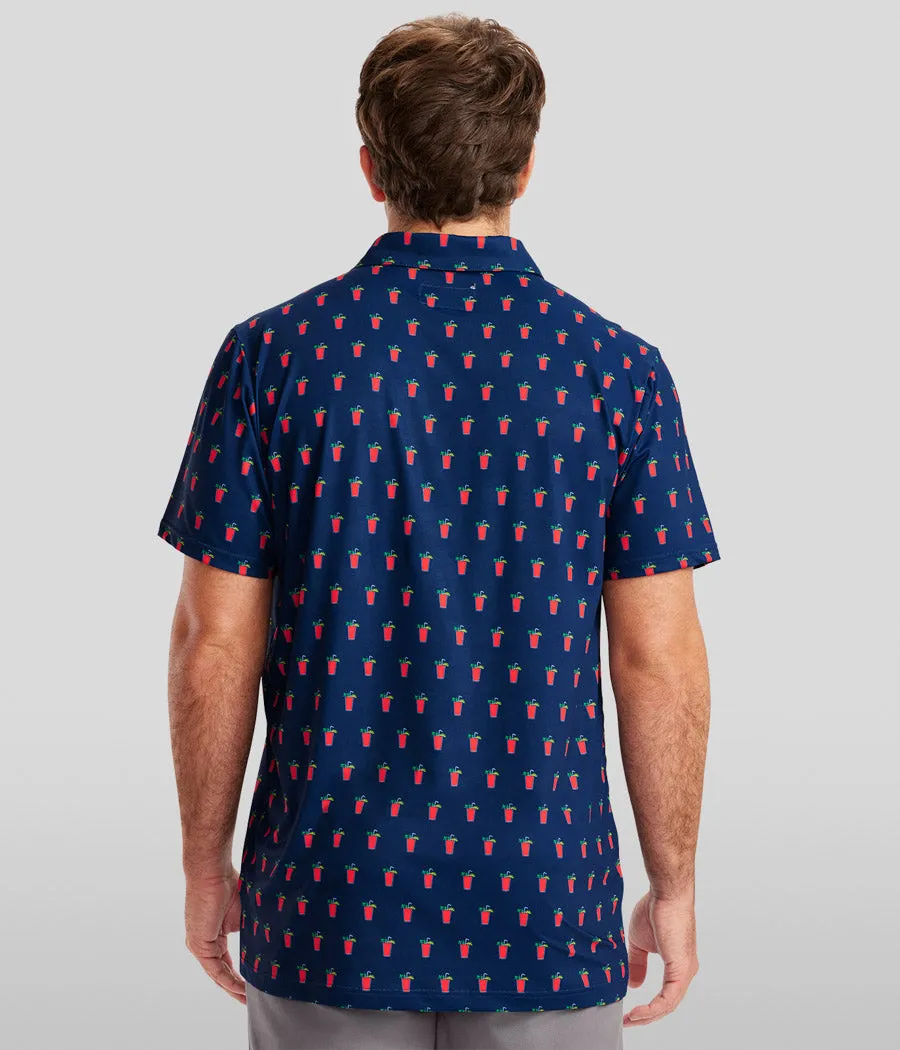 Men's Bloody Mary Golf Polo sold by Tipsy Elves product image thumbnail 5