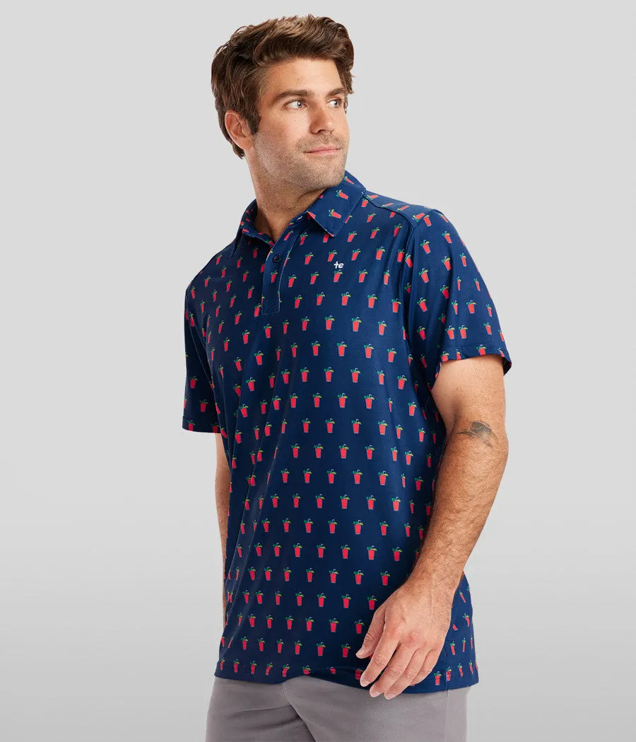 Men's Bloody Mary Golf Polo sold by Tipsy Elves product image thumbnail 4