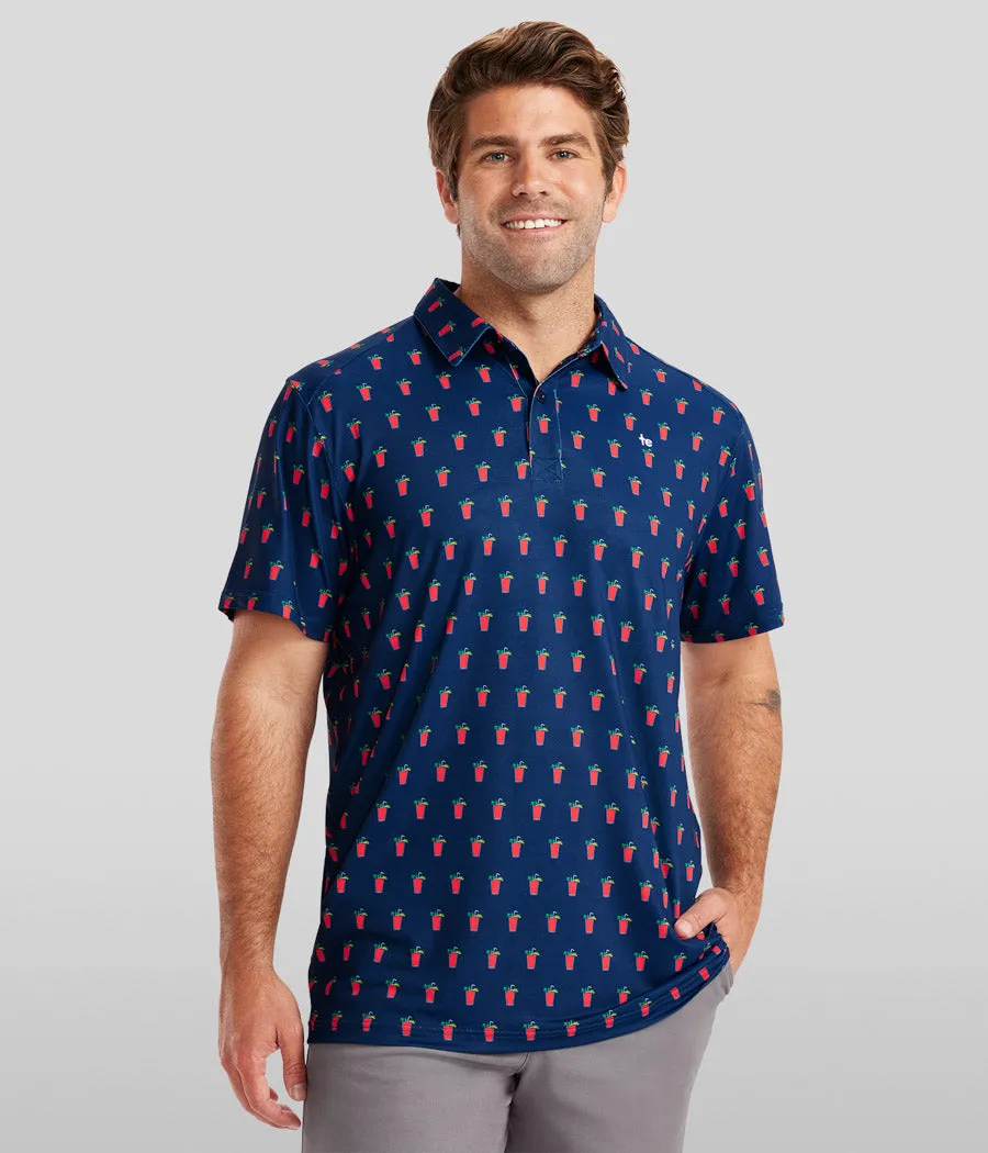 Men's Bloody Mary Golf Polo sold by Tipsy Elves product image thumbnail 3