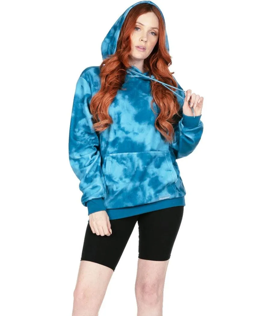 Women's Deep Blue Fleece Hoodie sold by Tipsy Elves