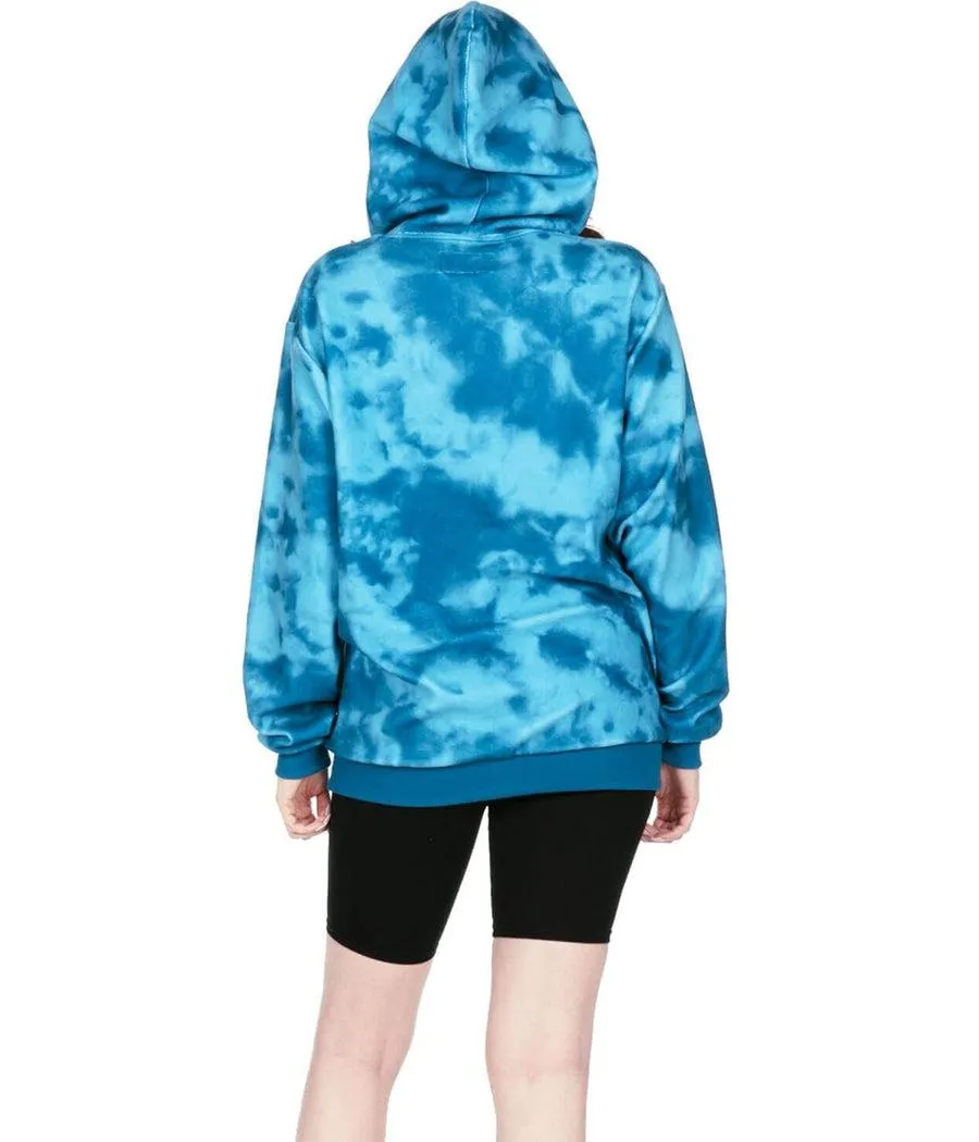 Women's Deep Blue Fleece Hoodie sold by Tipsy Elves product image thumbnail 5