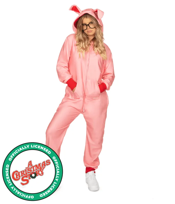 Women's Christmas Story Bunny Jumpsuit sold by Tipsy Elves