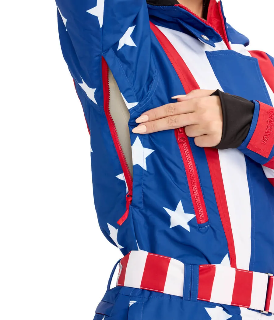 Women's Americana Ski Suit sold by Tipsy Elves product image thumbnail 5
