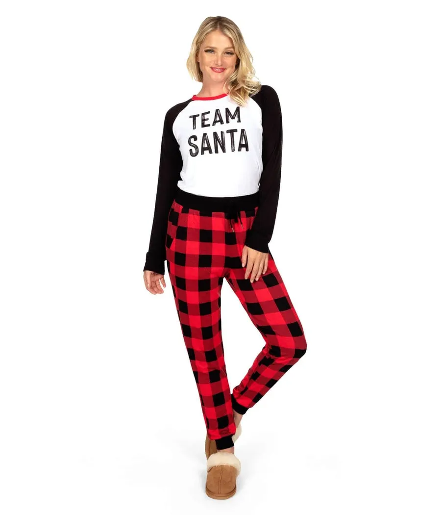 Women's Team Santa Crew Neck Pajama Set sold by Tipsy Elves product image thumbnail 2