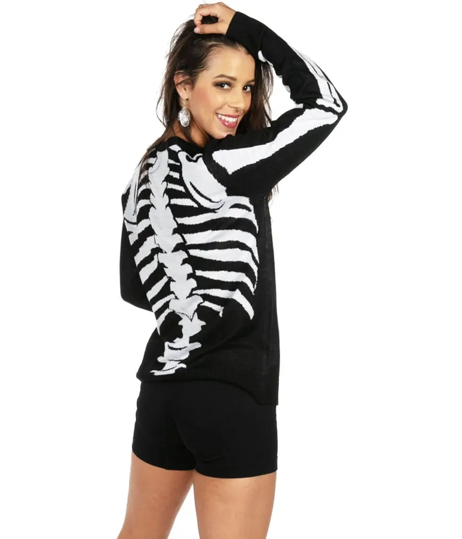 Women's Skeleton Sweater sold by Tipsy Elves product image thumbnail 3