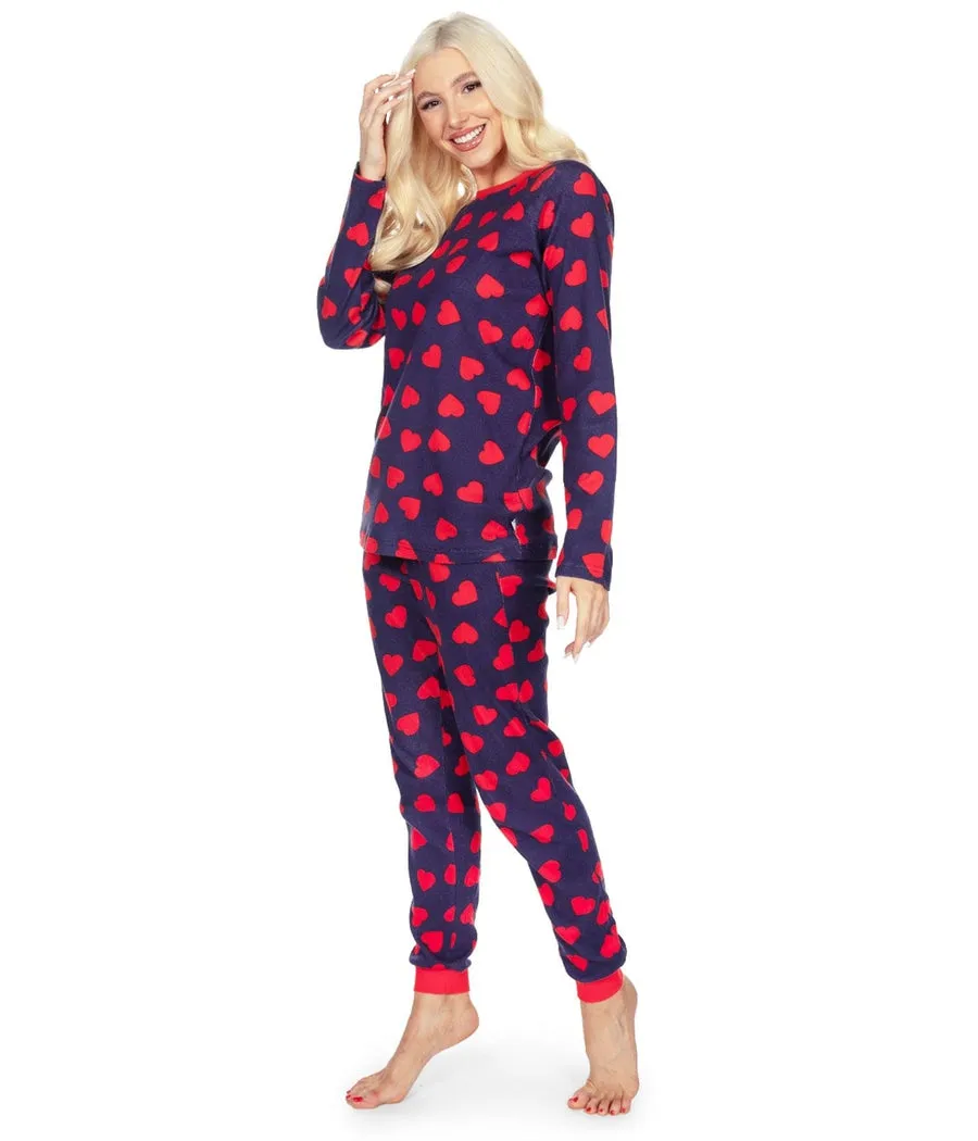 Women's Hearts on Fire Pajama Set sold by Tipsy Elves product image thumbnail 4