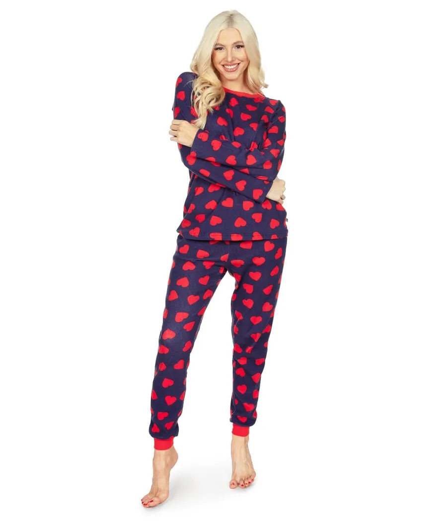 Women's Hearts on Fire Pajama Set sold by Tipsy Elves product image thumbnail 3
