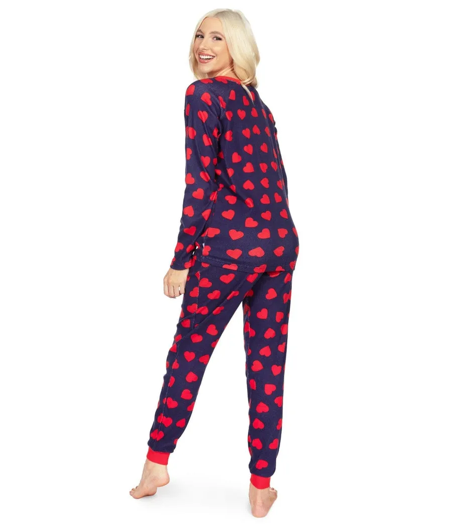 Women's Hearts on Fire Pajama Set sold by Tipsy Elves product image thumbnail 5