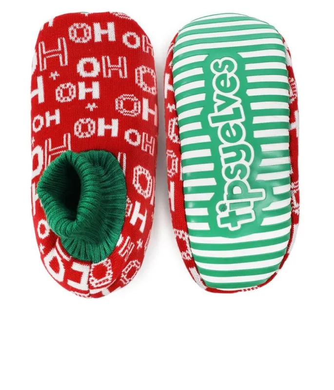 Ho Ho Ho Slipper Socks sold by Tipsy Elves