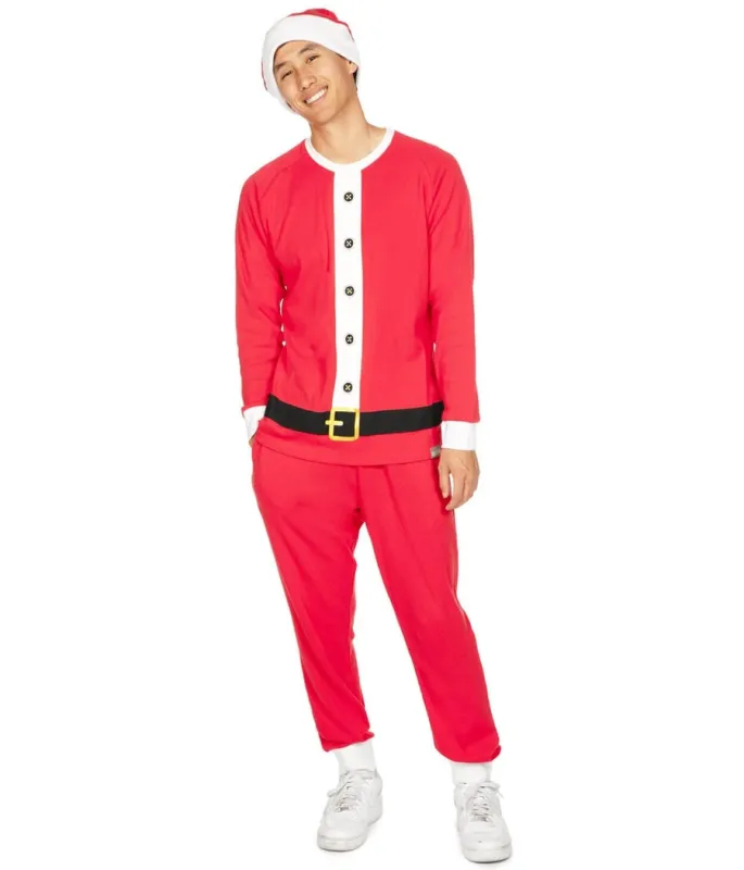 Men's Santa Claus Crew Neck Pajama Set sold by Tipsy Elves