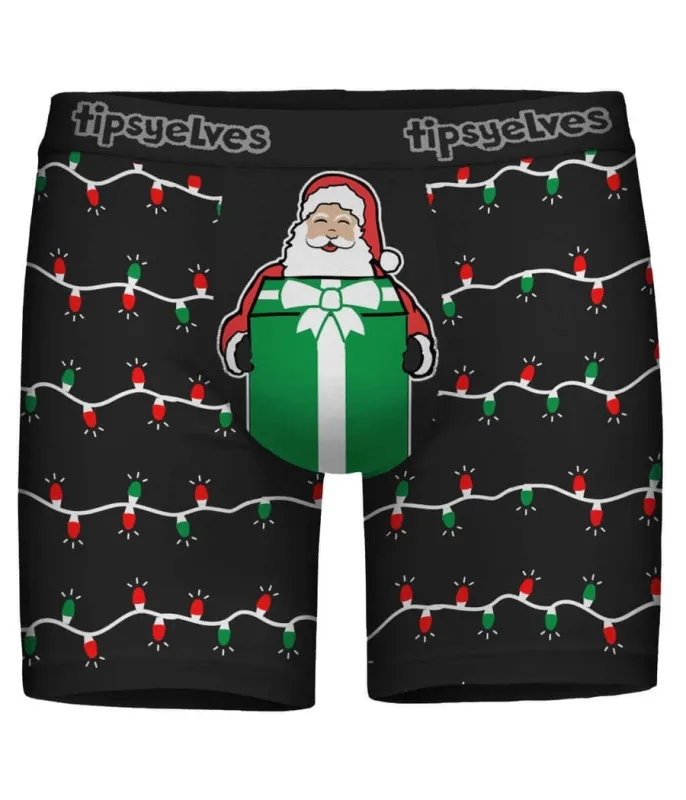 Men's Gift From Santa Boxer Briefs made by Tipsy Elves