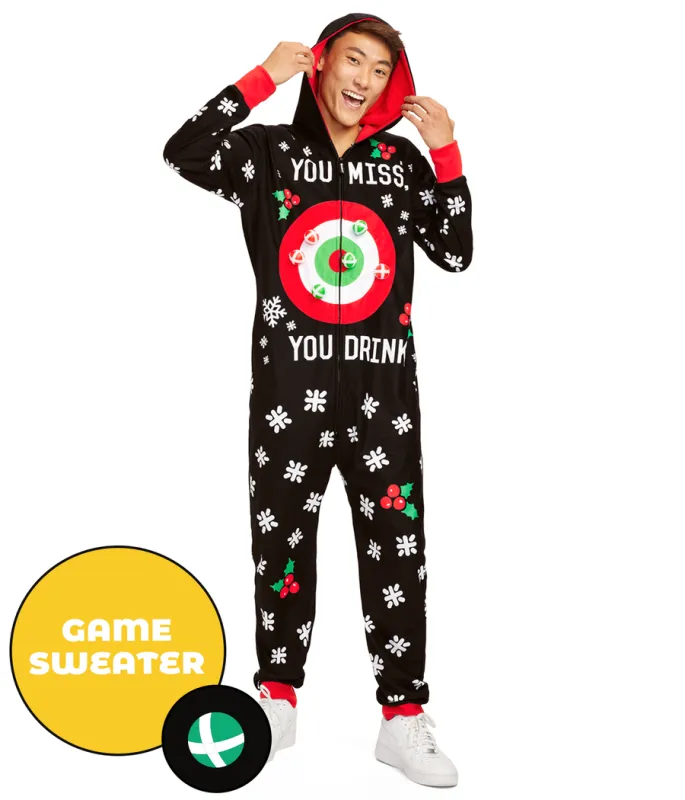 Men's Drinking Game Jumpsuit sold by Tipsy Elves