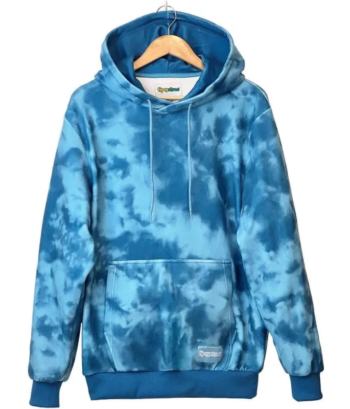 Men's Deep Blue Fleece Hoodie sold by Tipsy Elves