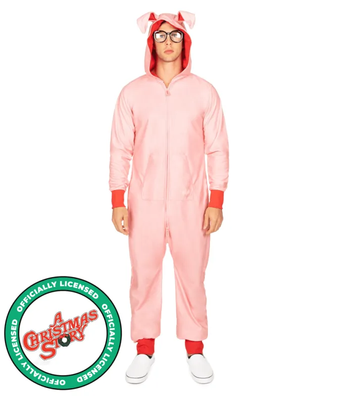 Men's Christmas Story Bunny Jumpsuit sold by Tipsy Elves