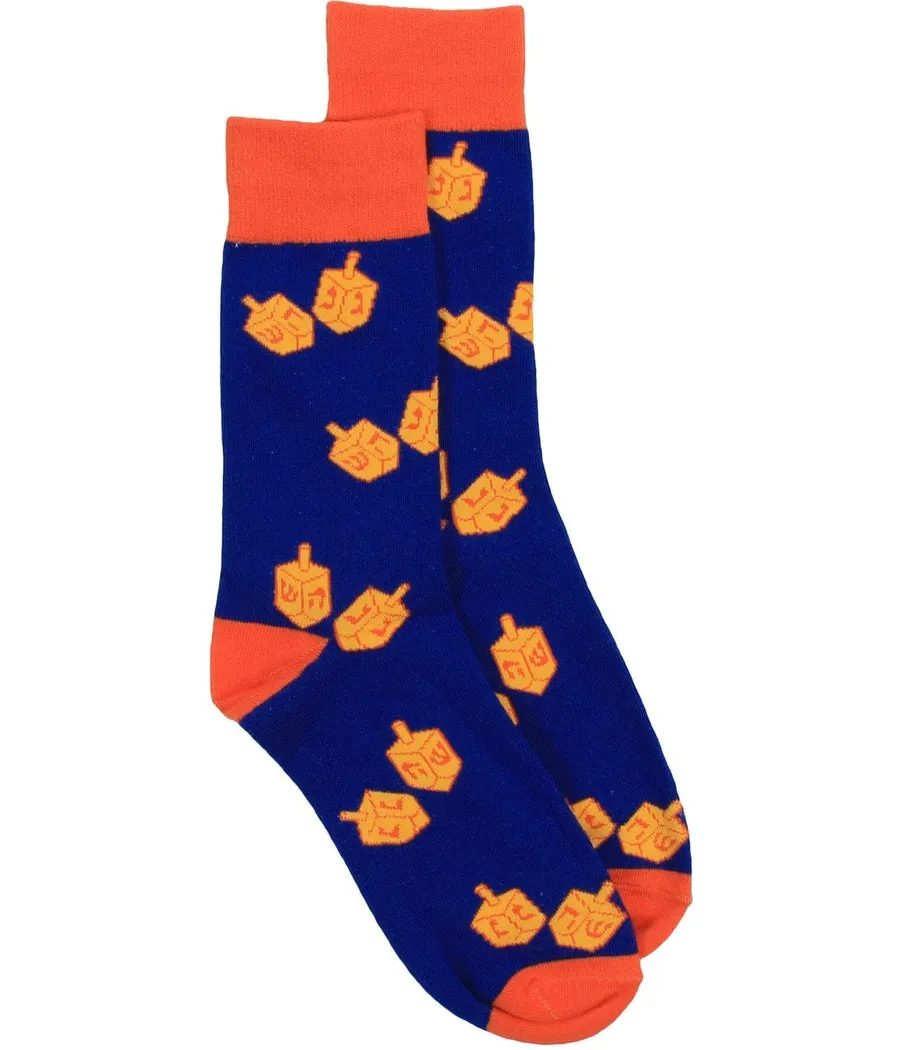 Men's Jewish Dreidel Socks (Fits Sizes 8-11M) sold by Tipsy Elves product image thumbnail 2