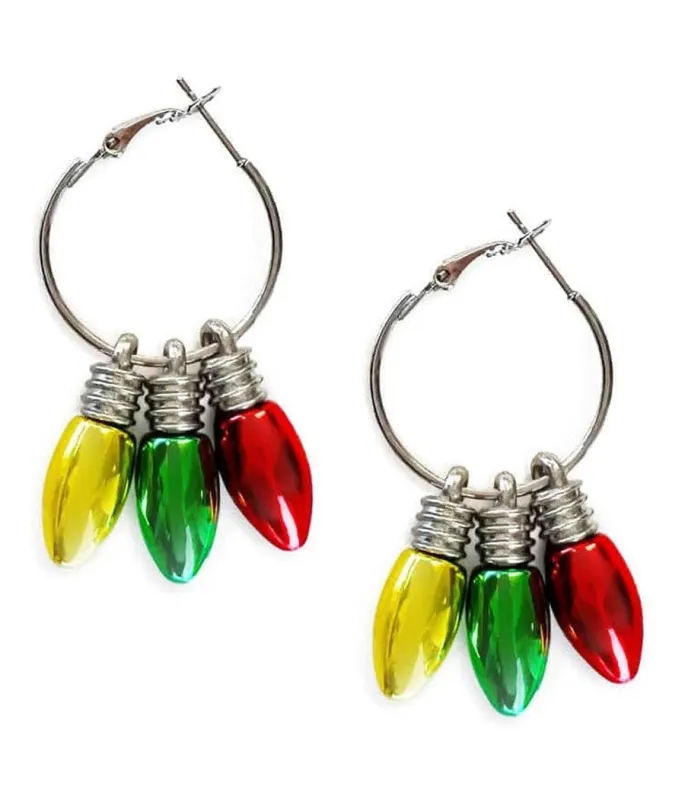Bulb Hoop Earrings sold by Tipsy Elves