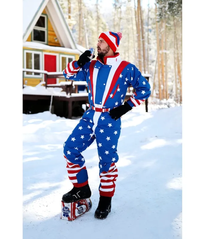 Men's Americana Ski Suit sold by Tipsy Elves